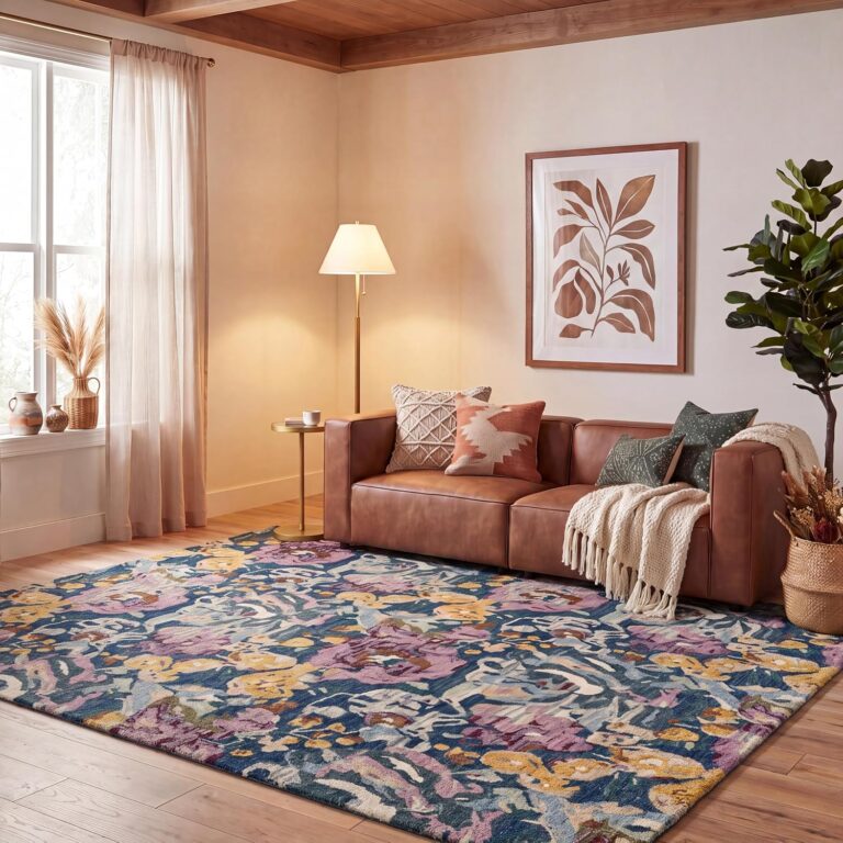 Plum Bedroom Rug