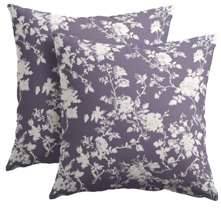 Floral Plum Euro Shams