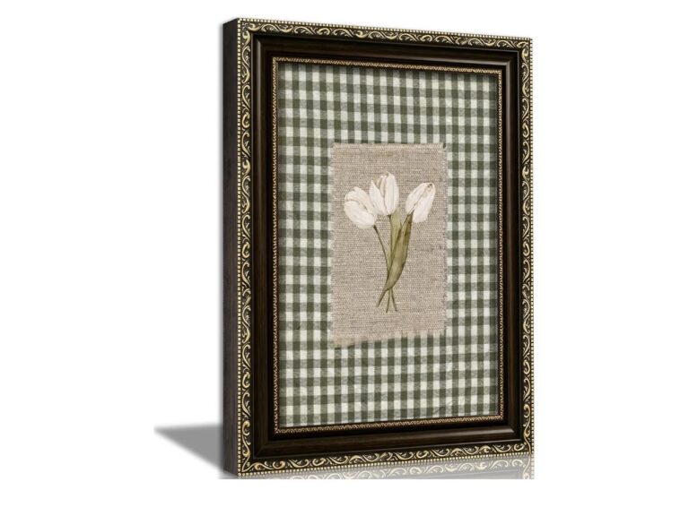 Vintage Gold Framed Tulip Wall Art